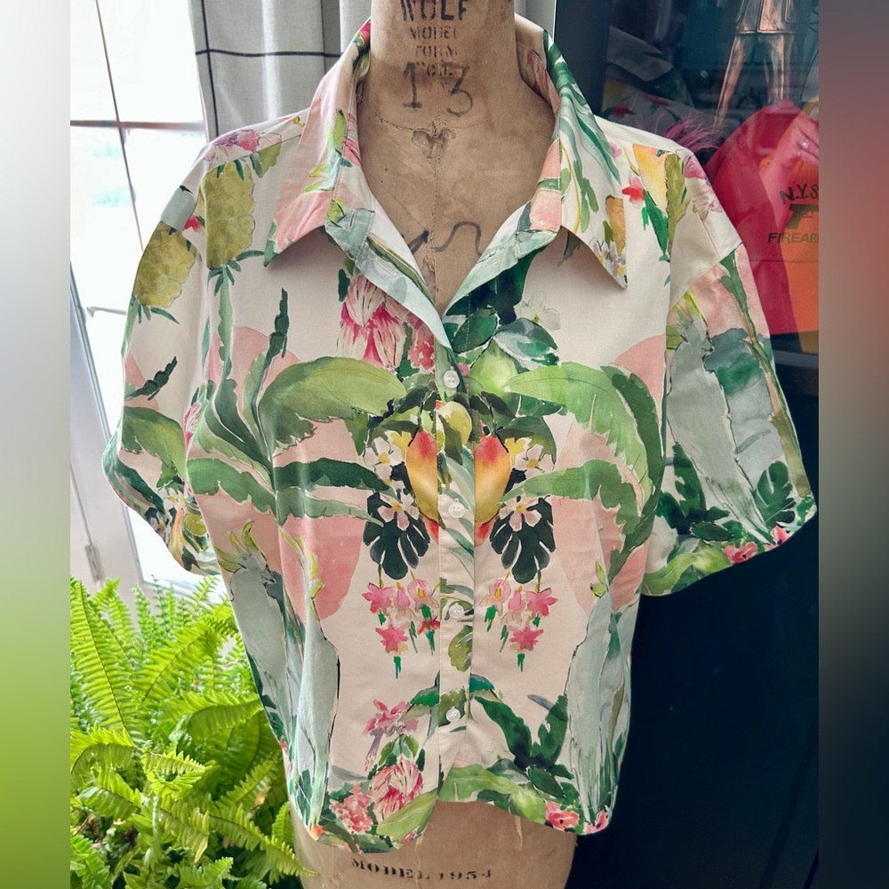 H&M Tropical Print Shirt